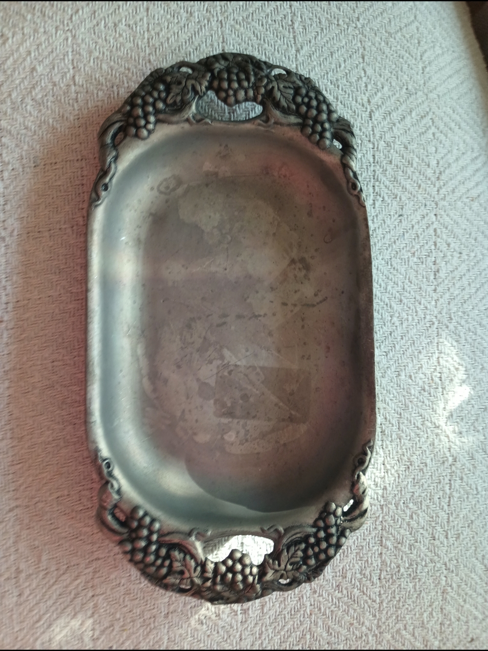 Vintage Pewter Serving Tray